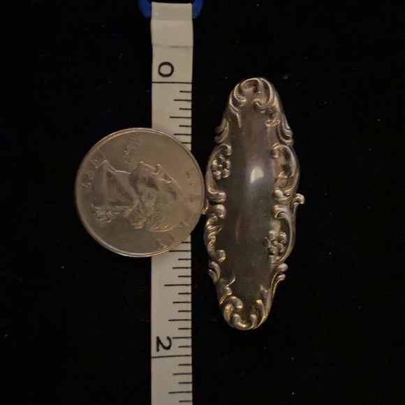 Vintage silver brooch pin - Picture 6 of 7